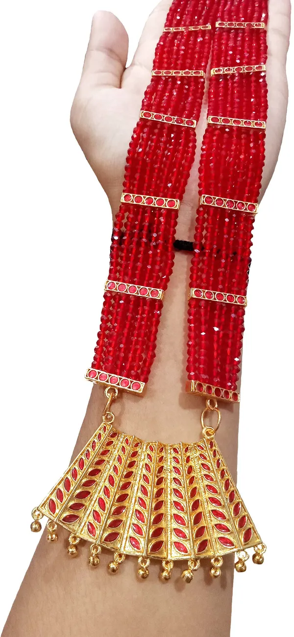 Assamese_Traditional_Red_Colour_Combo_Jewellery_Set_For_Women_&_Girl